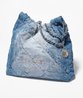 Washed Denim & Silver-Tone Metal Chnl 22 Handbag - Leather Women's Handbag - Bagsfits