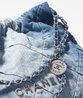 Washed Denim & Silver-Tone Metal Chnl 22 Handbag - Leather Women's Handbag - Bagsfits