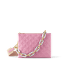 Rose Bonbon Coussin PM - Leather Women's Bag - Bagsfits
