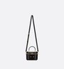 Black Calfskin with Embossed CD Signature Small CD Signature Vanity Case - Leather Women's Bag - Bagsfits