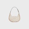 Ava Triomphe Soft Bag In Triomphe Canvas And Calfskin White - Leather Women's Bag - Bagsfits