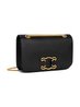 Medium Bag Triomphe Frame in Shiny Calfskin Black - Leather Women's Bag - Bagsfits