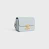 Teen Triomphe Bag In Shiny Calfskin Soft Blue - Leather Women's Bag - Bagsfits