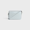 Teen Triomphe Bag In Shiny Calfskin Soft Blue - Leather Women's Bag - Bagsfits
