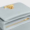 Teen Triomphe Bag In Shiny Calfskin Soft Blue - Leather Women's Bag - Bagsfits