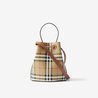Archive Beige/Briar Brown Mini TB Bucket Bag - Leather Women's Bag - Bagsfits