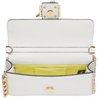White Leather Fendace Brooch Baguette - Leather Women's Bag - Bagsfits