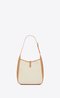 Small Le 5 À 7 Supple In Canvas And Smooth Leather - Leather Women's Bag - Bagsfits