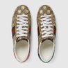 Women's Ace Sneaker Supreme Canvas With Gold Bees - Women's Designer Sneaker