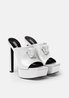 White La Medusa Platform Mules - Women's Designer Shoes - Bagsfits