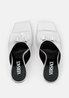 White La Medusa Platform Mules - Women's Designer Shoes - Bagsfits