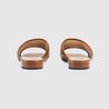 Brown Women's Slide With Double G - Women's Designer Sandals