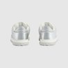 Metallic Silver Leather Women's MAC80 Sneaker - Women's Designer Shoes