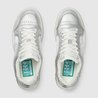 Metallic Silver Leather Women's MAC80 Sneaker - Women's Designer Shoes