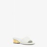 Baguette White Nappa Leather Slides - Women's Designer Shoes