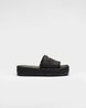 Black Crochet Flatform Slides - Women's Designer Shoes