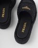 Black Crochet Flatform Slides - Women's Designer Shoes