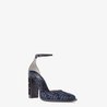 High-Heeled FF Chenille Court Shoes - Women's Designer Shoes