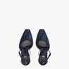 High-Heeled FF Chenille Court Shoes - Women's Designer Shoes