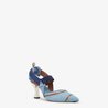 Colibrì High-Heeled Slingbacks With Embroidery - Women's Designer Shoes