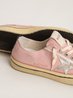 V-Star Ltd In Baby Pink Suede With Silver Star - Women's Designer Shoes