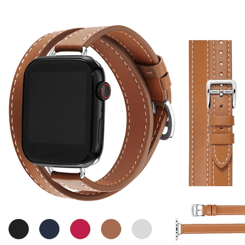 Leather Strap for Apple Watch Band 49mm 41mm 45mm 40mm 44mm Correa For IWatch Series 9 8 7 6 SE 5 4 Ultra 2