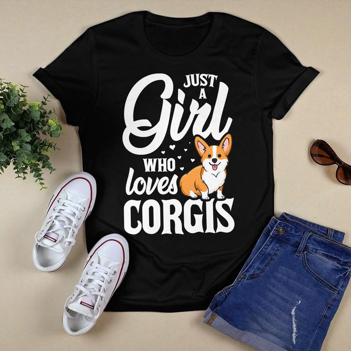 Just a Girl Who Loves Corgis Gift for Corgi Lover Men Women Long Sleeve T-Shirt