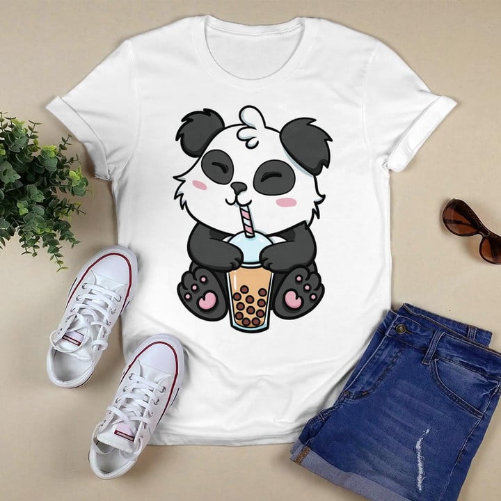 Boba Tapioca Pearls Bubble Milk Tea Drink Panda Lover T-Shirt