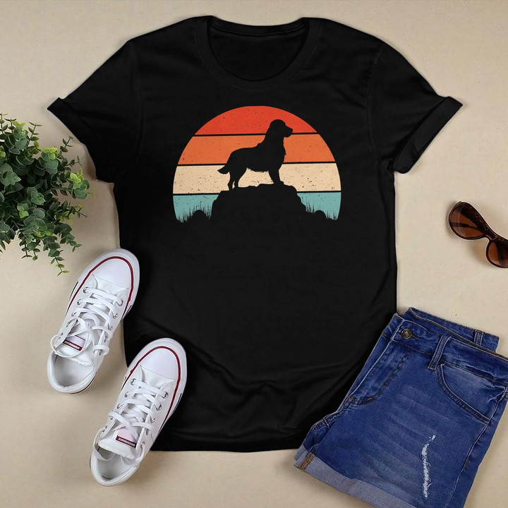 Great Pyrenees Dog Vintage Retro Sunset Gift For Men Women T-Shirt