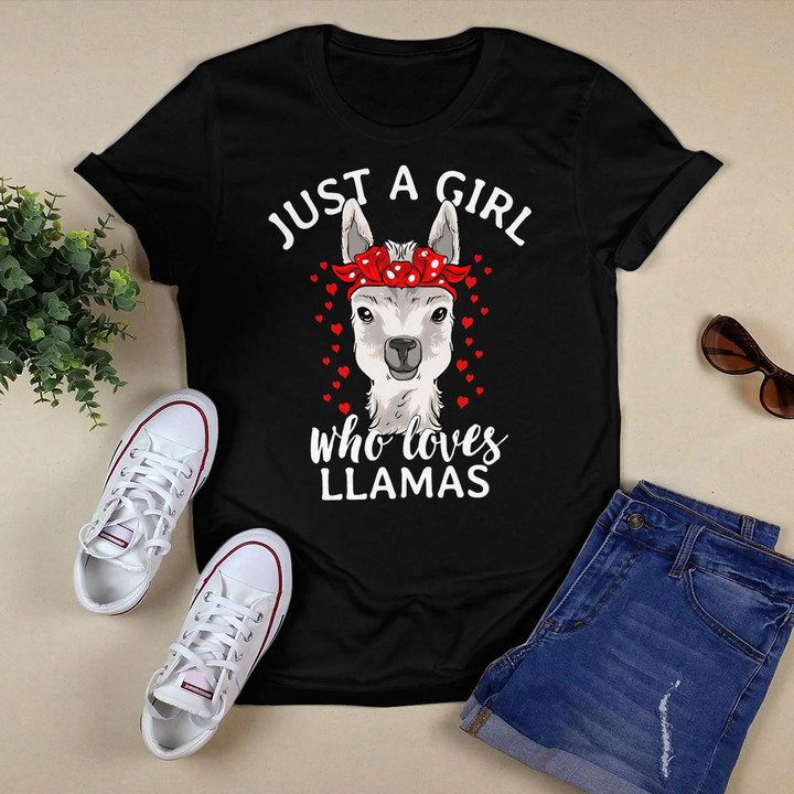 Just A Girl Who Loves Llamas Alpaca Lover Long Sleeve T-Shirt
