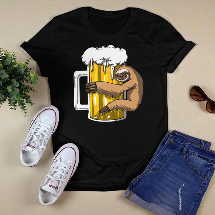 Sloth Beer Drinking Party Funny Animal Celebration Men Women Tank Top