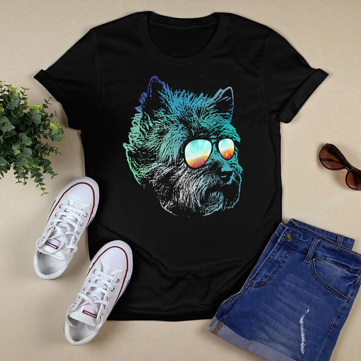 Neon Dog Cairn Terrier T-Shirt