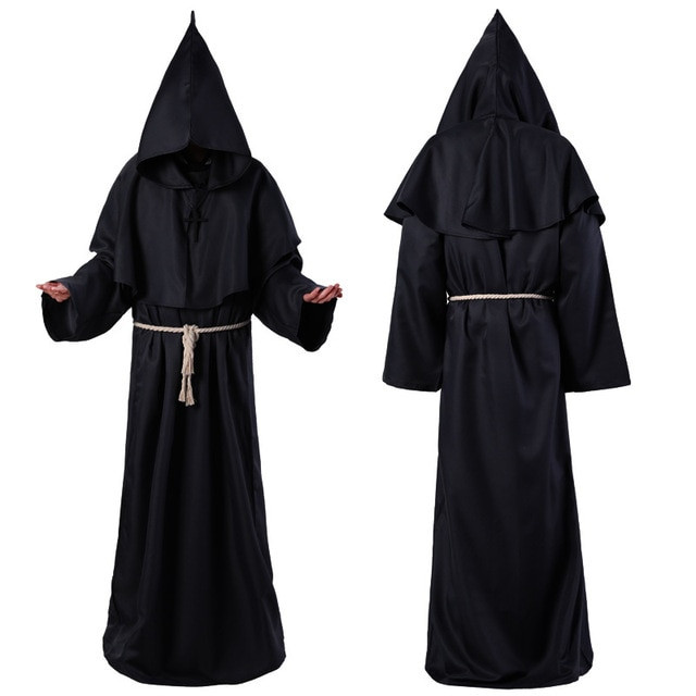 Medieval Hooded Robe Plague Doctor