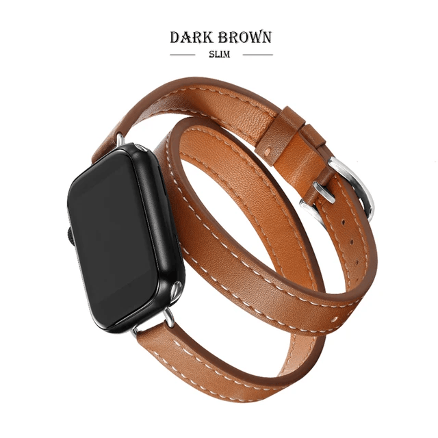 Leather Strap for Apple Watch Band 49mm 41mm 45mm 40mm 44mm Correa For IWatch Series 9 8 7 6 SE 5 4 Ultra 2