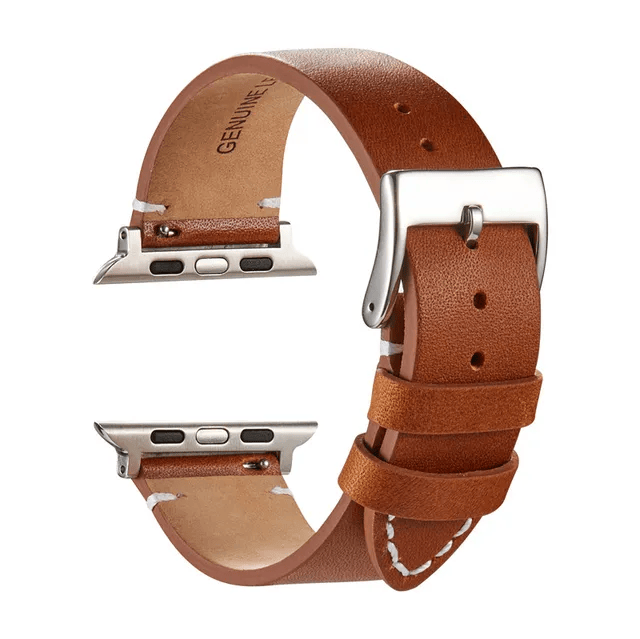 Genuine Leather Strap Watchband for Apple Watch Band 45mm 44mm 42mm 40mm 38mm 41mm Bracelet for Iwatch Series 8 7 SE 6 5 4 3