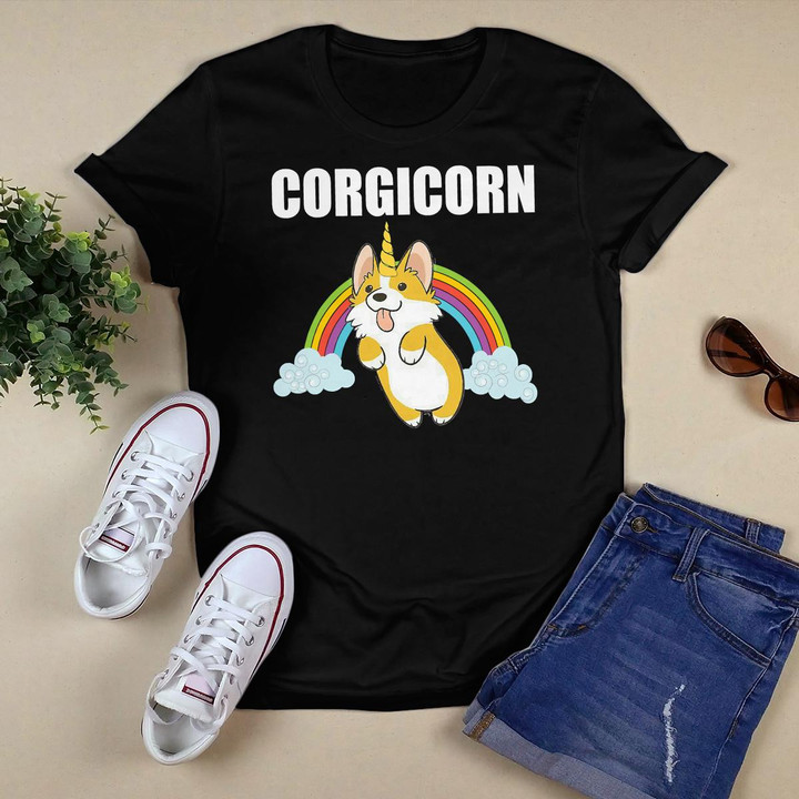 Cute Corgicorn T Shirt  Funny Corgi Lover Shirt Gift