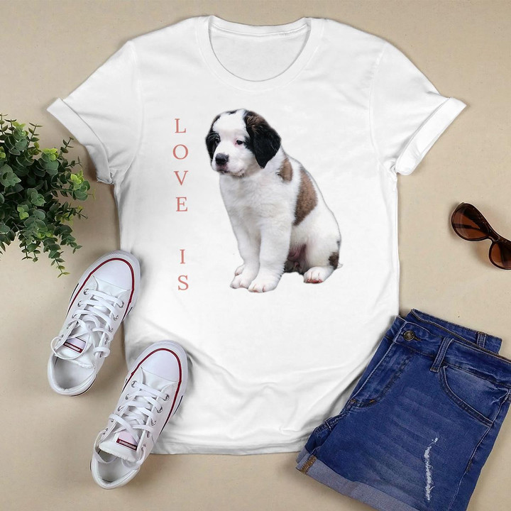 Saint Bernard Shirt Women Men Kids Love Dog Mom Dad Pet Tee T-Shirt