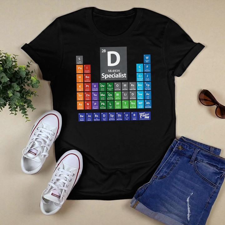 Defensive Specialist Periodic Table of Volleyball T-Shirt
