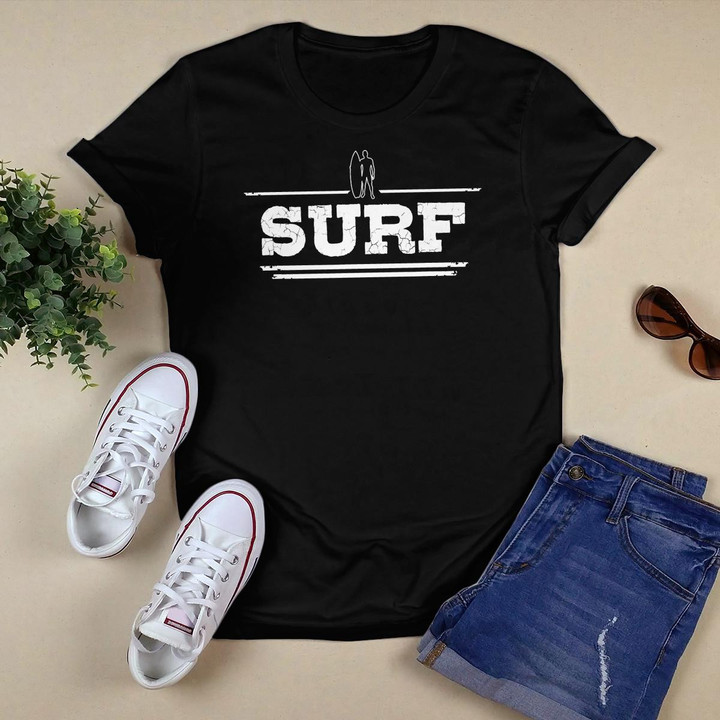 Distressed Look Surfing Gift For Surfers T-Shirt