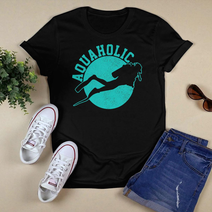 Scuba Diving T-Shirt Aquaholic Funny Scuba Diver Shirt Gift