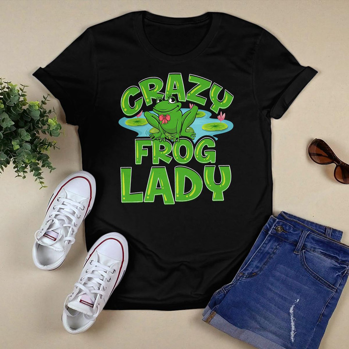Crazy Frog Lady Tropical Amphibian Toad Animal Lover T-Shirt
