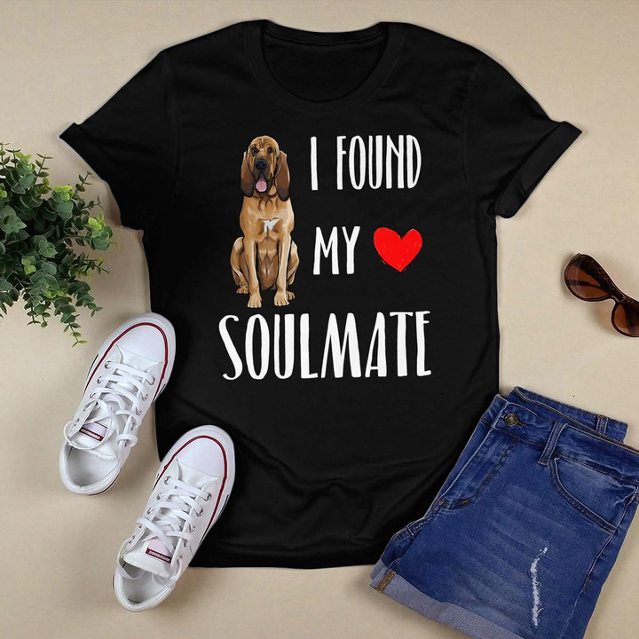 I Found My Soulmate Bloodhound Dog Lover Best Friend Gift T-Shirt