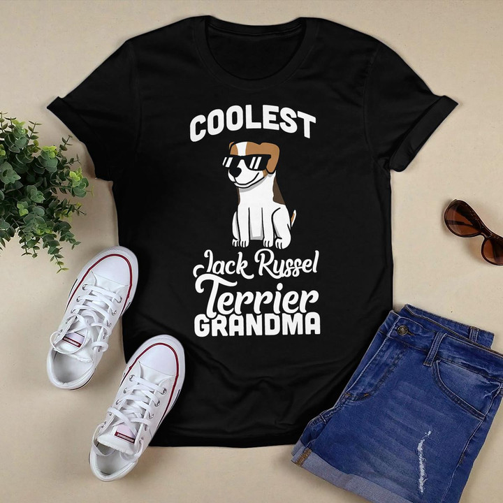 Jack Russell Terrier Coolest Grandma T-Shirt Dog Shirt