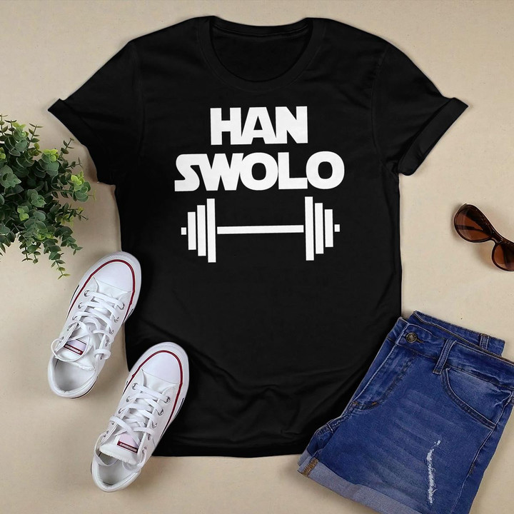 Han Swolo T-Shirt funny workout fitness weightlifting gym T-Shirt