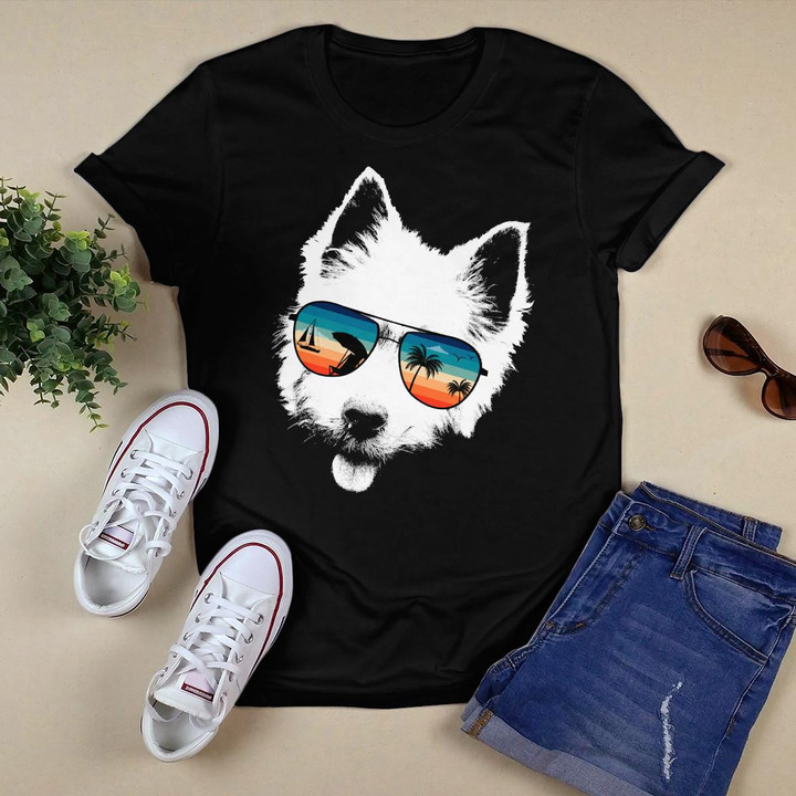 WESTIE Hoodies With Glasses Sunglasses Retro Style Pullover Hoodie