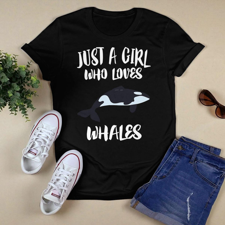 Just A Girl Who Loves Whales T-Shirt Ocean Killer Whale T-Shirt