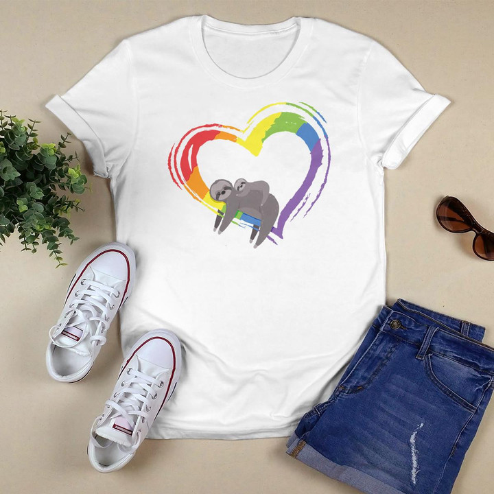 Sloth LGBT Pride,Sloths Pride Heart T-Shirt