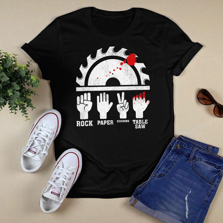 Funny Woodworking Rock Paper Scissors Table Saw Tank Top