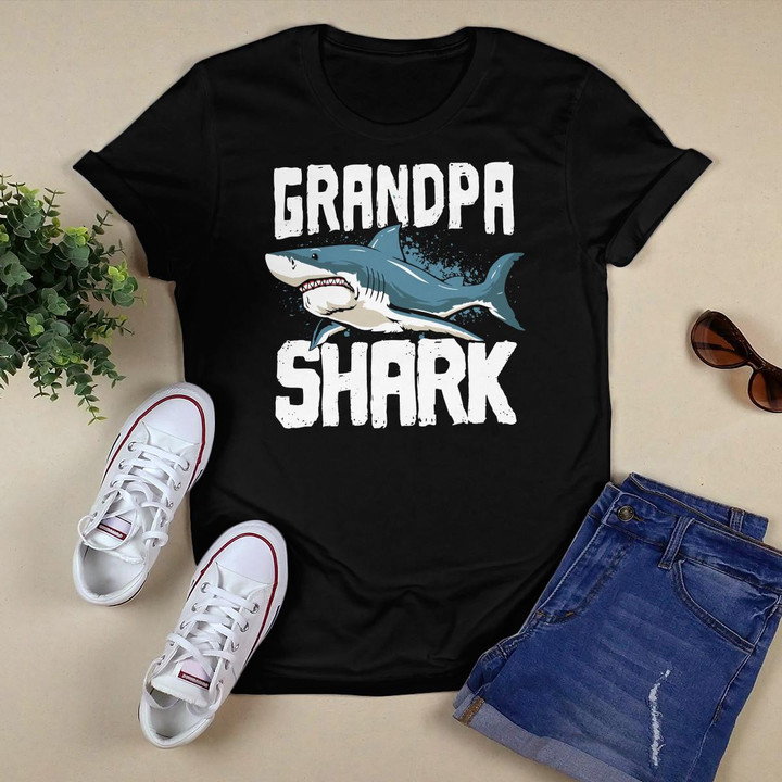 Grandpa Shark Father's Day Family Matching Long Sleeve Shirt