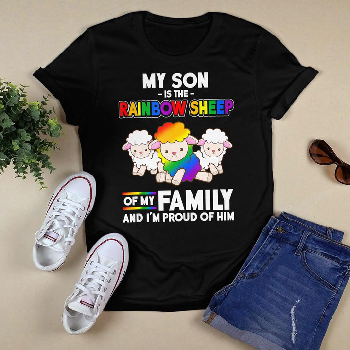 Son Rainbow Sheep Family Proud Gay Pride Gift Tank Top